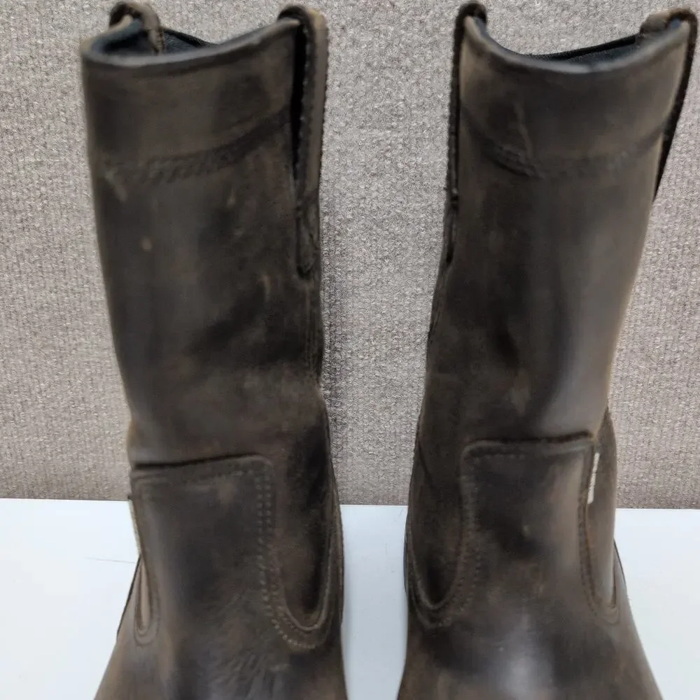 Wolverine Floorhand Wellington Men's Brown Leather Boots Steel Toe Size 8.5